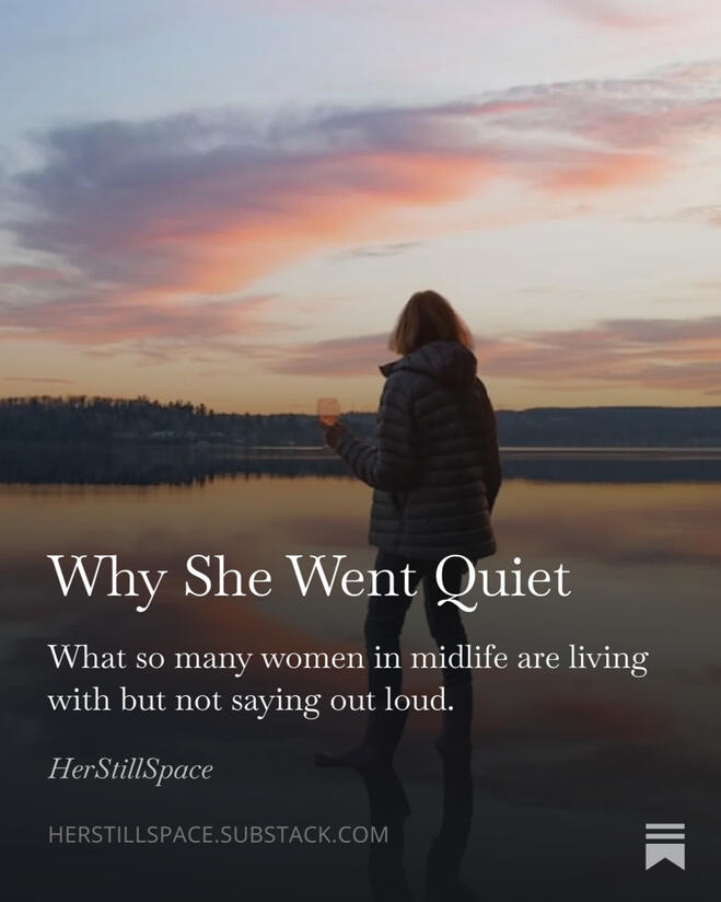 Why she went quiet.